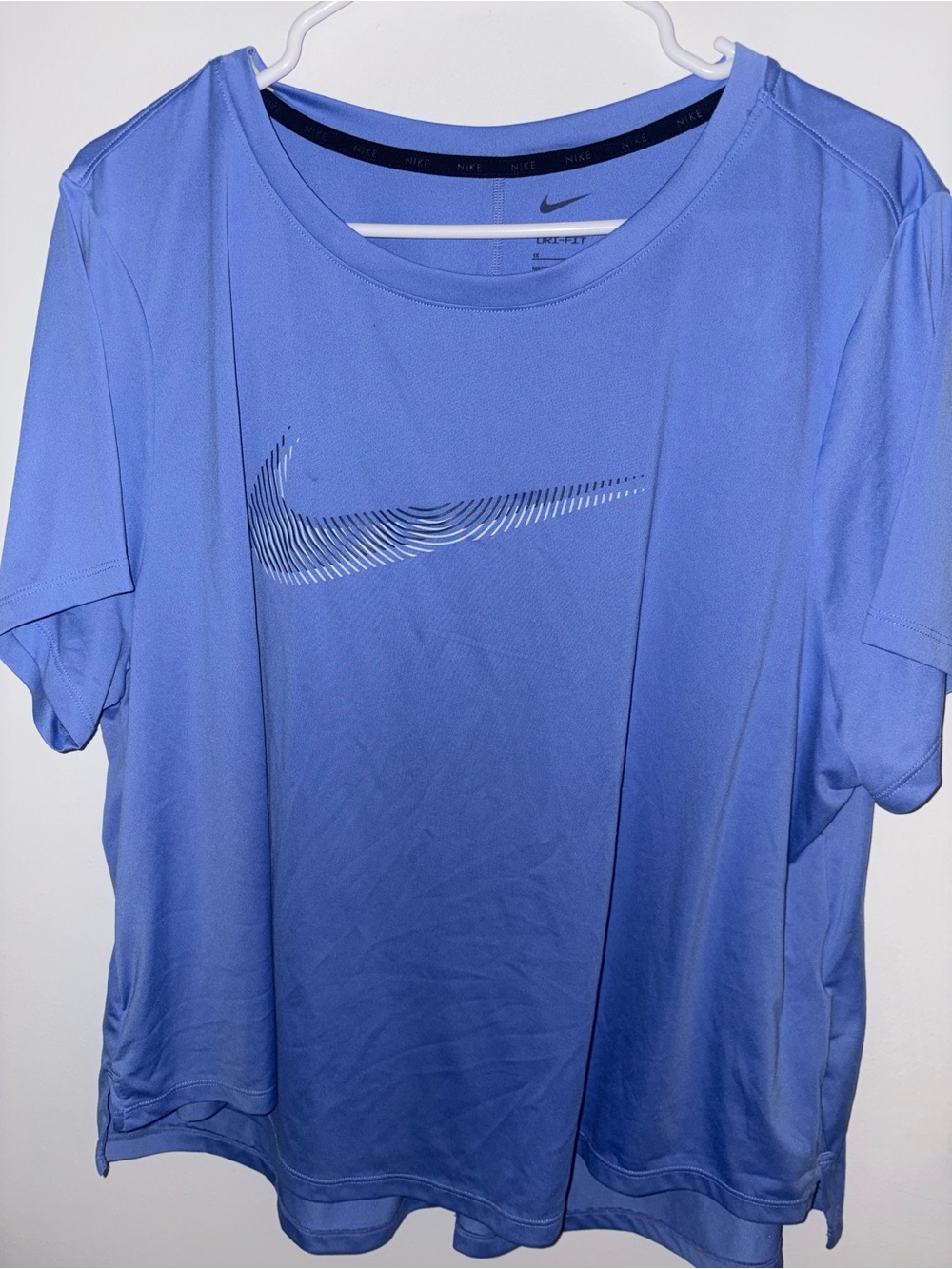 Nike Short-Sleeve Athletic Tee in  Periwinkle Blue